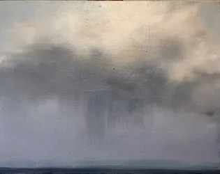 Tempestade sobre a água, 2021 (óleo sobre tela)