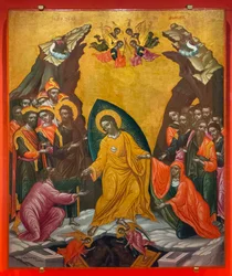 "Descida de Cristo ao Inferno", c. 1710 (têmpera sobre madeira)