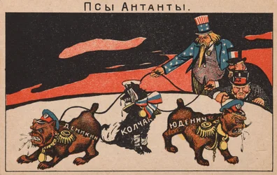 Os cães da Entente: Denikin, Kolchak, Yudenich, 1919.