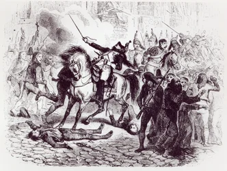 2 de maio de 1808, Insurreição em Madri, de &39;Histoire de Napoleon&39; de M. de Norvins, 1839