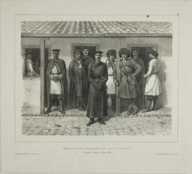Guardas-costas cossacos da linha, Kuban, Taman, Détroit de Yéni-Kaleb, 9 de outubro de 1837