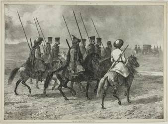 Escolta Cossaca até à fronteira de Kuban, Taman (Rússia Central), 11 de Outubro de 1837
