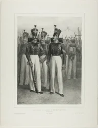Oficiais e soldados do Regimento de Volhynie (Guarda Imperial), Campo de Vosnessensk