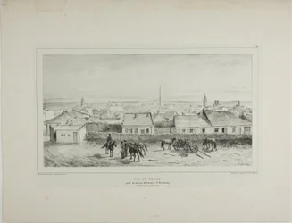 Vista de Yassy tirada da varanda do Hotel São Petersburgo, Moldávia, 19 de julho de 1837