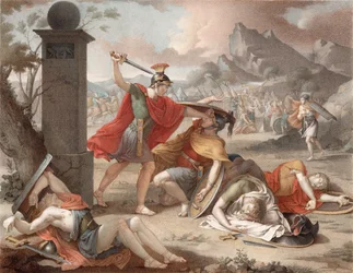 Denis-Sébastien Leroy - A batalha dos Horatii e dos Curatii - 1798 CROP
