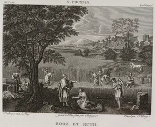 Denis-Sébastien Leroy, Antoine-Claude-François Villerey e Chataigner - Booz e Ruth, segundo Nicolas Poussin - 1802-1815
