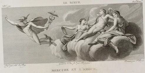 Denis-Sébastien Leroy, Antoine-Claude-François Villerey e Chataigner - Mercúrio e Amor, segundo Eustache Le Sueur - 1802-1815