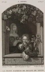 Denis-Sébastien Leroy, Lerouge e De Launay - O pequeno fabricante de bolhas de sabão, segundo Frans van Mieris, o Velho - 1802-1815