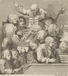 Um Coro de Cantores, c. 1800.