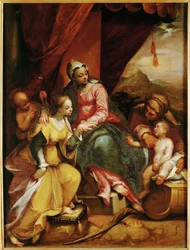 O casamento místico de Santa Catarina de Siena (pintura sobre tela)