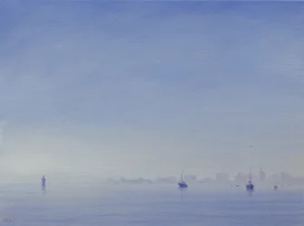 Porto de Mumbai (óleo no canva)