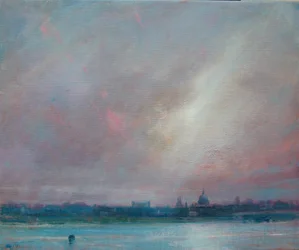 Skyline de São Paulo, 2017 (Óleo sobre tela)