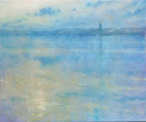 Stockholm Skyline, Riddarfjärden, 2016 (Oil on Canvas)