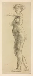 Estudo de uma figura feminina