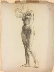 Estudo de uma figura feminina