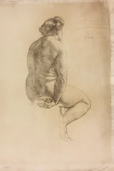 Estudo de uma figura feminina