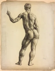 Estudo de uma figura masculina