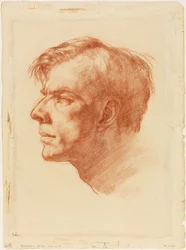 Retrato de John Fothergill, c.1907 (sanguíneo sobre papel)
