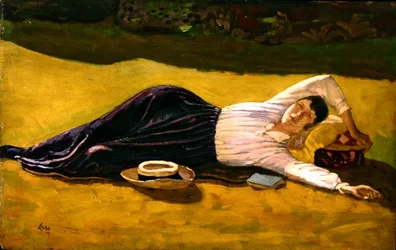 A Esposa do Artista Reclinado