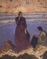 Duas Garotas à beira-mar