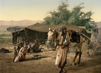 Beduínos e suas tendas, Terra Santa