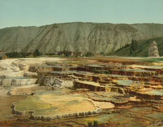 Terraço do híbrido, parque nacional de Yellowstone, c.1902 (photochrom)