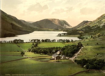 Buttermere e Crummock Water, Lake District, Inglaterra, c.1900