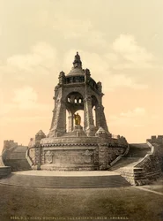 Monumento Kaiser Wilhelm, Vestfália, Alemanha, c.1900