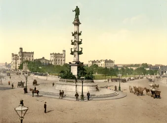 O Praterstern, Viena, Austro-Hungria, c.1900