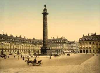 Place Vendome, Paris, c.1900 (photochrom)