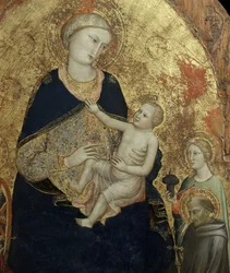 A Virgem e o Menino com quatro santos, pormenor (pintura)