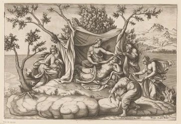 Leto após o nascimento de Apollo e Diana