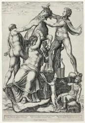 O Touro Farnese com Dirce, Zethus e Amphion