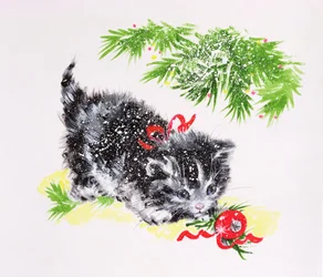 Gatinho de natal