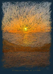 Pôr do sol no fim da Terra, 2022 (obra de arte digital feita no iPad)