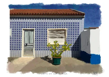 Casita de porte muge, 2022 (obra de arte digital realizada no iPad)