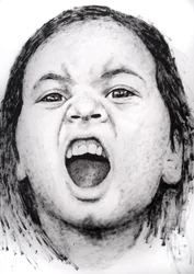 Clara (série Kids), 2008 (acrílico sobre papel)