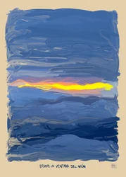 Da janela do avião, 2022 (obra de arte digital feita no iPad)
