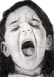Manuela 1 (série Kids), 2008 (acrílico sobre papel)