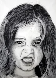 Manuela 2 (série Kids), 2008 (acrílico sobre papel)