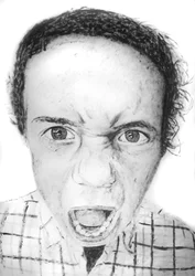 Santiago (série Kids), 2008 (acrílico sobre papel)