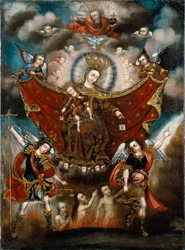 A Virgem do Carmo salvando almas no purgatório