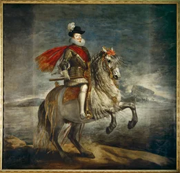 Felipe III, Rei de Espanha a cavalo (pintura sobre tela)