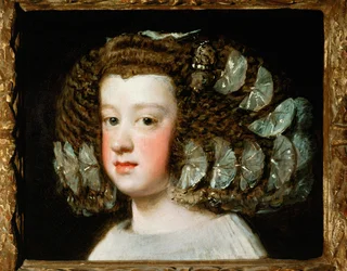 A Infanta Maria Teresa, mais tarde Rainha de França (óleo sobre tela)