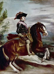 Retrato de Filipe IV a cavalo, c.1635 (óleo sobre tela)