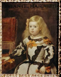 Retrato da Infanta Margarita Teresa, filha de Felipe IV, Rei de Espanha ...