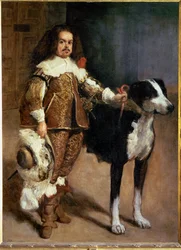 O bobo da corte Don Antonio, erradamente chamado El Ingles (pintura sobre tela)