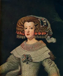 Retrato da rainha Marie-Anne, Mariana da Áustria, 1652, 1910