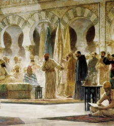 Abd al-Rahman III, pormenor de uma pintura de Dionis Baixeras i Verdaguer