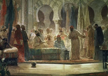 Abd al-Rahman III (891-961) recebe o embaixador